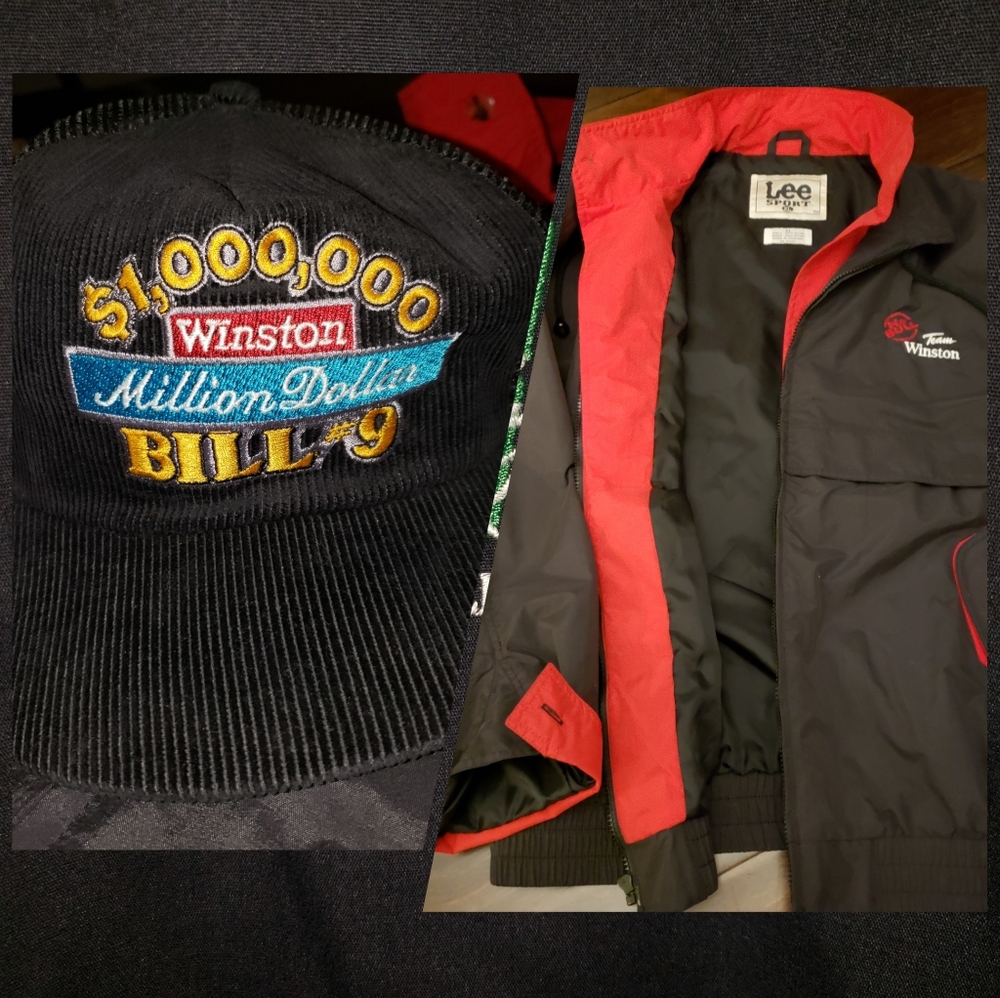 Winston Racing Bill Elliott #9 jacket & hat